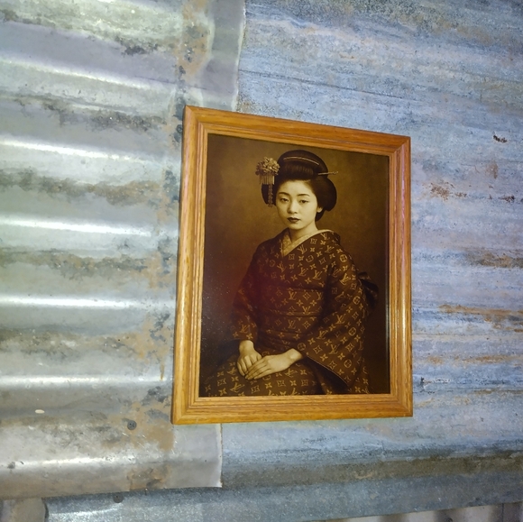Other - Geisha In LV Kimono Vintage Framed Photograph By Neon Nicho